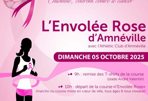 L’Envolée Rose Amnéville 2025 - course Octobre Rose contre le cancer